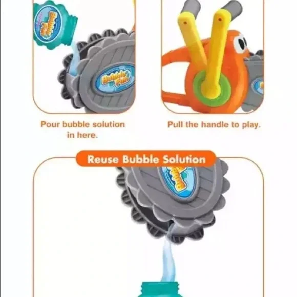 Bubble Fun Handheld Cartoon Chainsaw Bubble Blower Machine for Kids - Picture 3 of 5